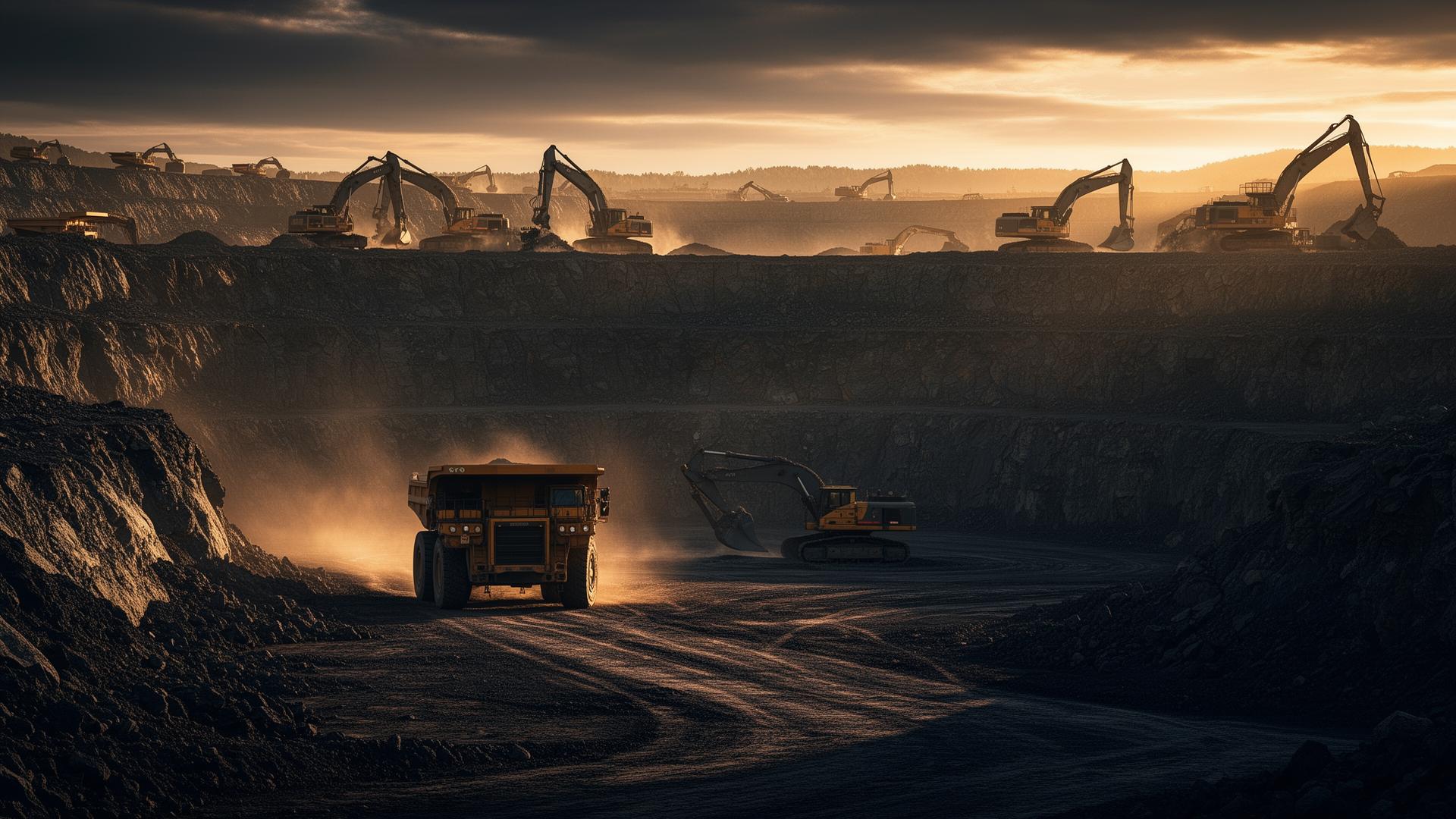 Industrial mining operation